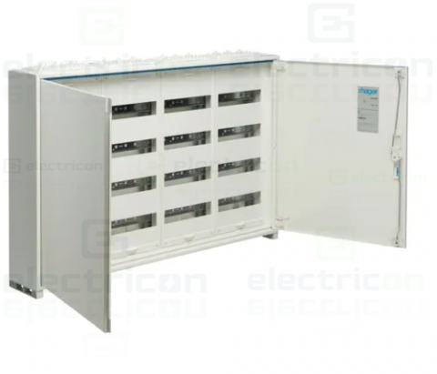 Tablouri de siguranțe electrice - Tablou Electric FWB44S - 4 Rânduri, 192 Module, IP44, Hager