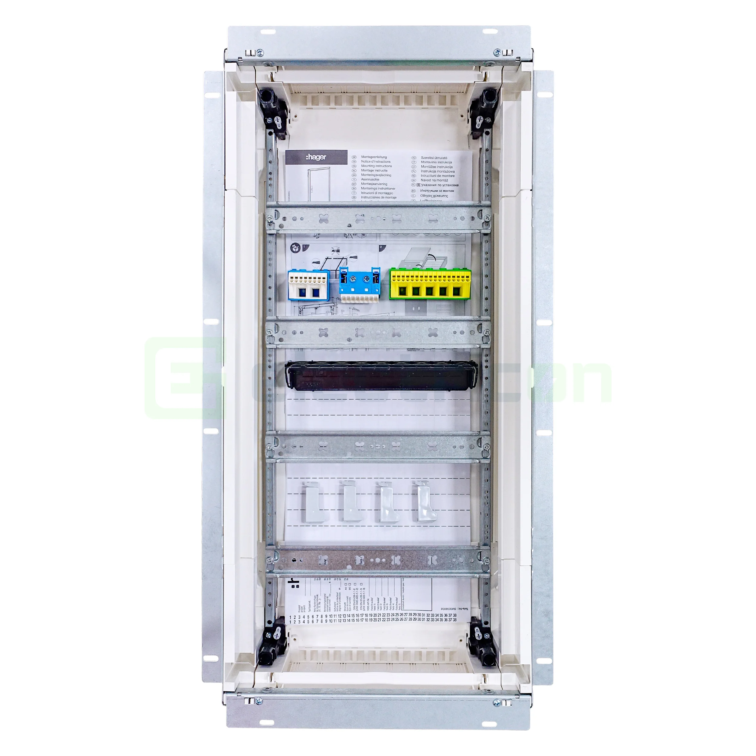 Tablou electric, incastrat, 48 module, 4x12, usa alba, Univers, Hager, FWU41S [4]