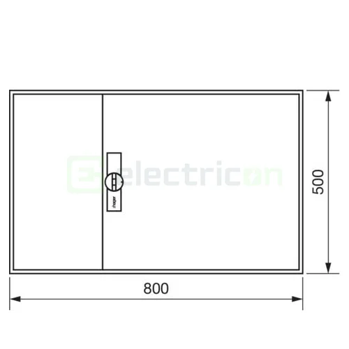 Tablou Electric FWB33S - 3 Rânduri, 108 Module, IP44, Hager, FWB33S [1]