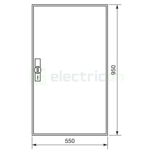 Tablou electric metalic, 144 module, 6X24, aparent, Hager, Univers, IP44, Hager, FWB62S [1]