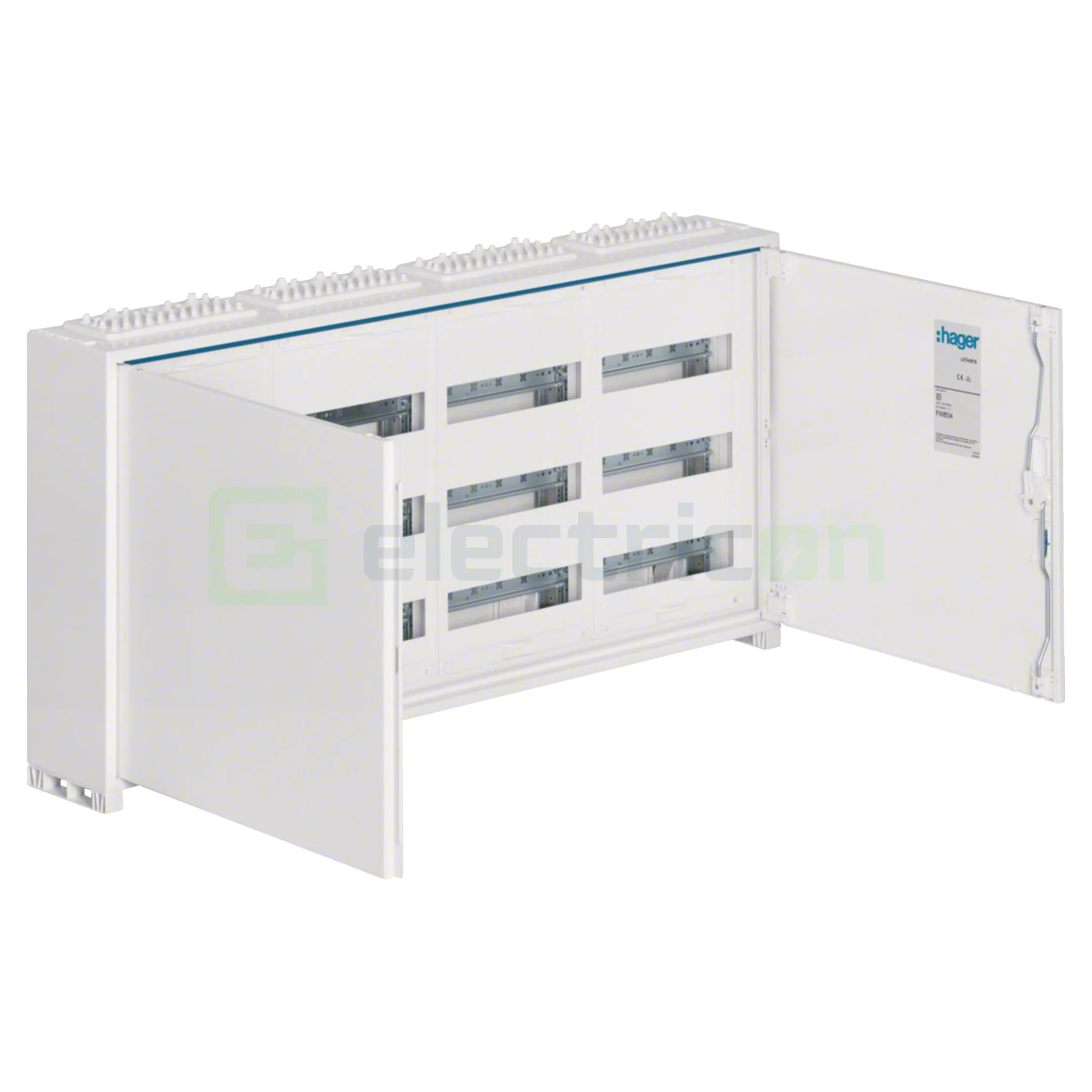 Tablouri de siguranțe electrice - Tablou Electric FWB34S - 3 Rânduri, 144 Module, IP44, Hager, FWB34S