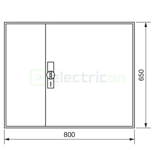 Tablou Electric FWB43S - 4 Rânduri, 144 Module, IP44, Hager [1]