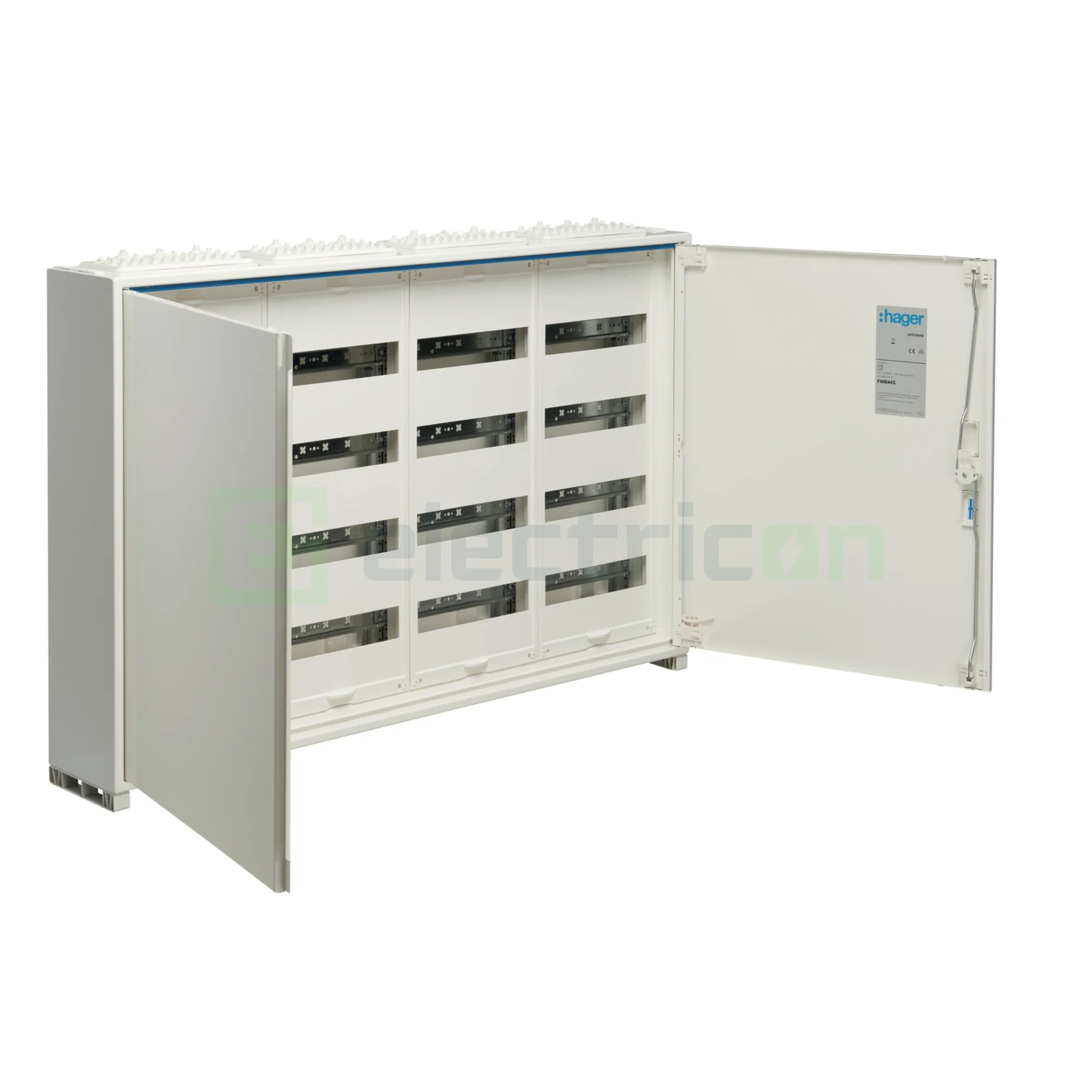 Tablouri de siguranțe electrice - Tablou Electric FWB44S - 4 Rânduri, 192 Module, IP44, Hager