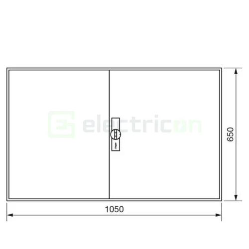 Tablou Electric FWB44S - 4 Rânduri, 192 Module, IP44, Hager [1]