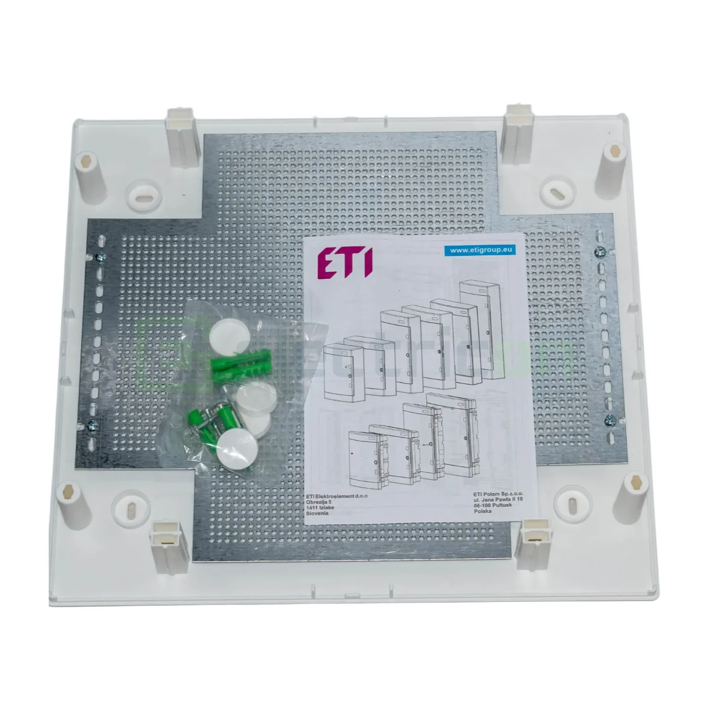 Tablou multimedia, aparent, 36 module (2x18), ușă albă, IP40, ECT2x18MEDIAPO, ETI, 001100210 [1]