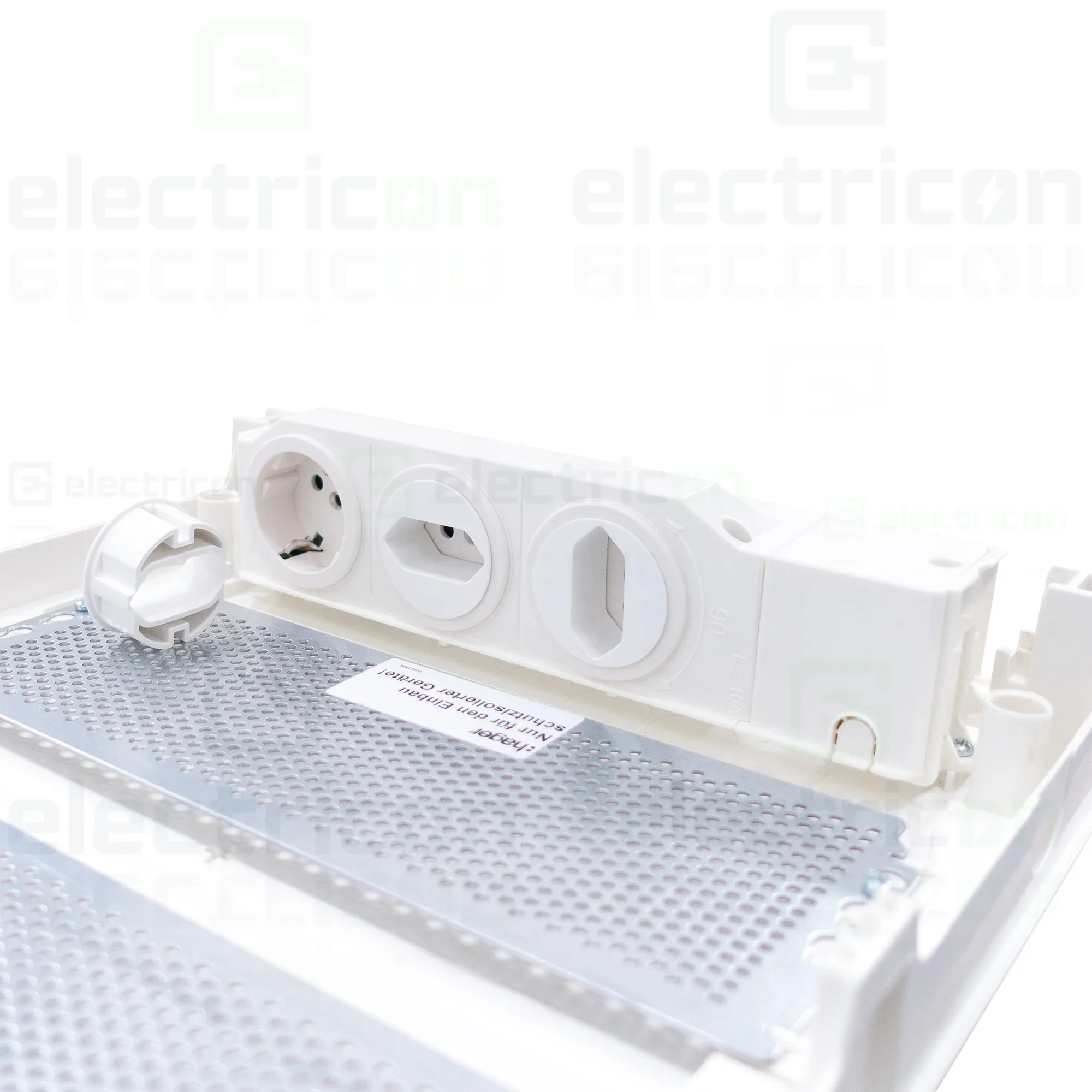 Tablou multimedia, aparent, 48 module (4x12), ușă albă, IP30, Volta, Hager, VA48NW [6]