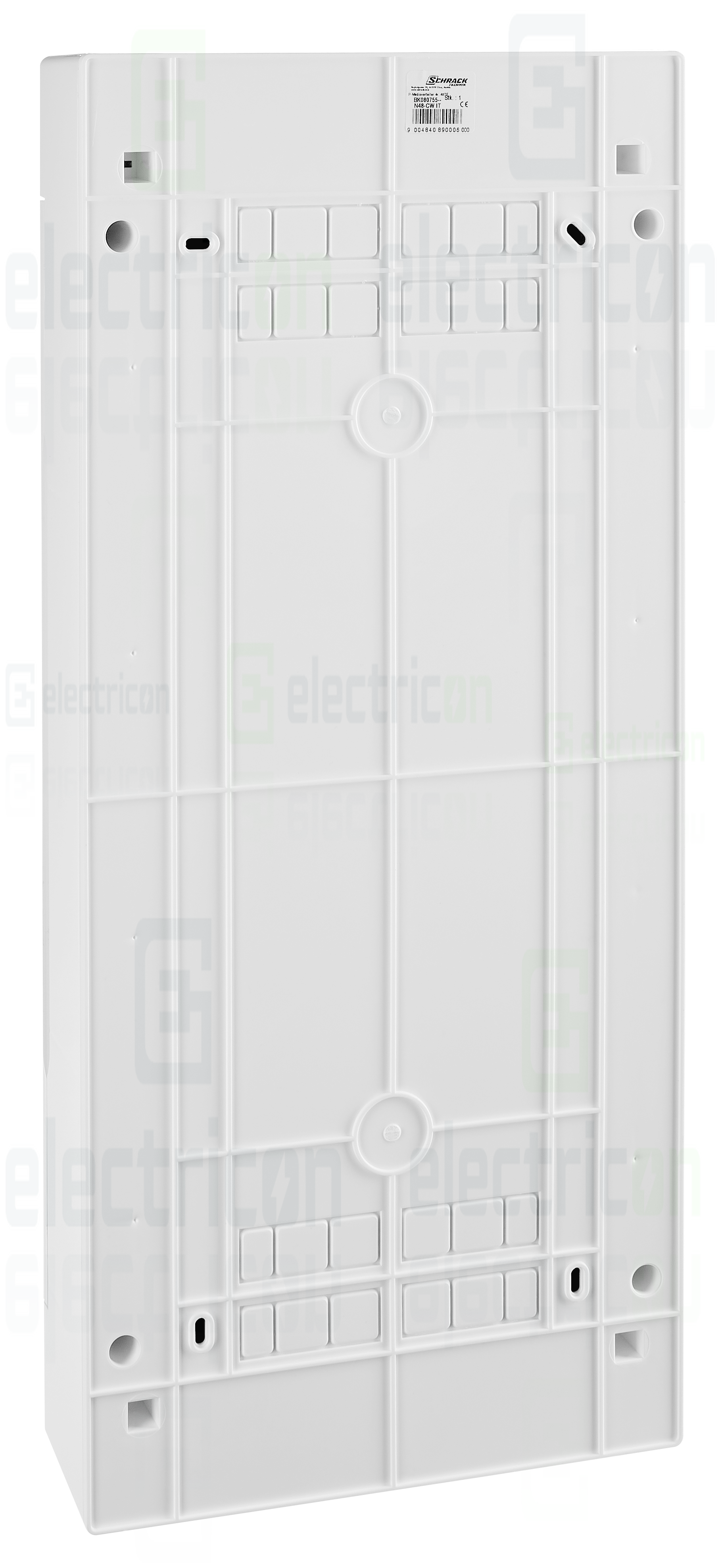 Tablou multimedia, aparent, 48 module (4x12), usa alba, IP40, Schrack, BK080755 [2]