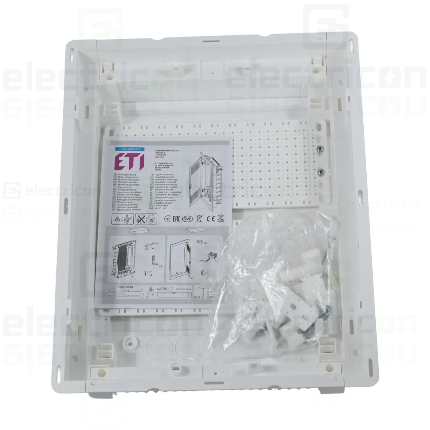 Tablou multimedia, incastrat ,28 module (2x14), ușă transparenta, IP30, ECG28MEDIAPT, ETI, 001101187 [4]