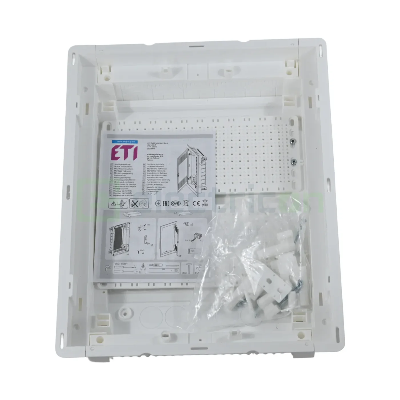 Tablou multimedia, incastrat ,28 module (2x14), ușă transparenta, IP30, ECG28MEDIAPT, ETI, 001101187 [2]