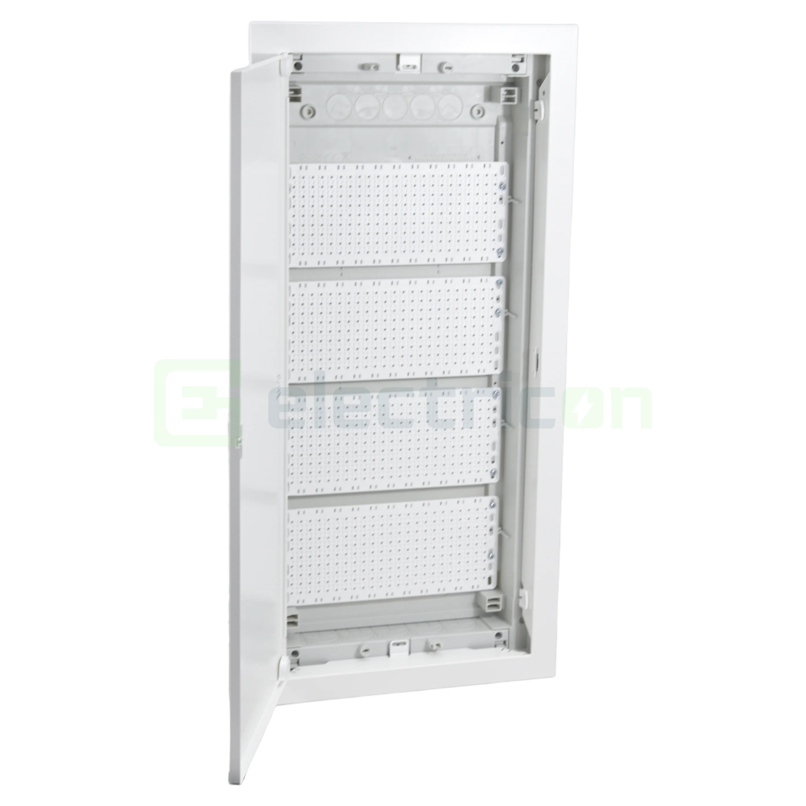 Tablou multimedia, incastrat, 56 module (4x14), ușă albă, IP30, ECG56HMEDIA-I, ETI, 001100133