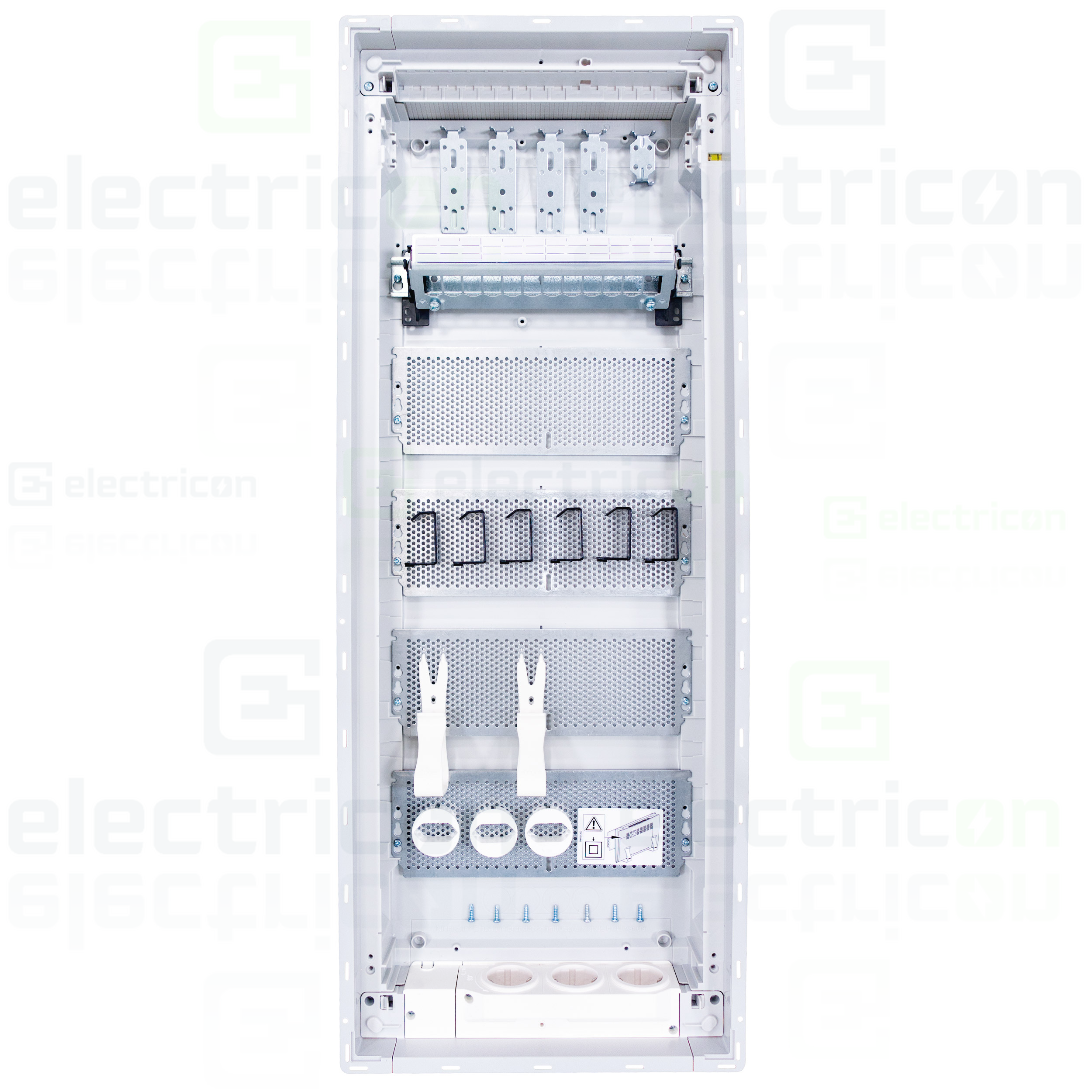 Tablou multimedia, incastrat ,60 module (5x12), ușă albă, IP30, Hager, Volta, VU60NW [1]