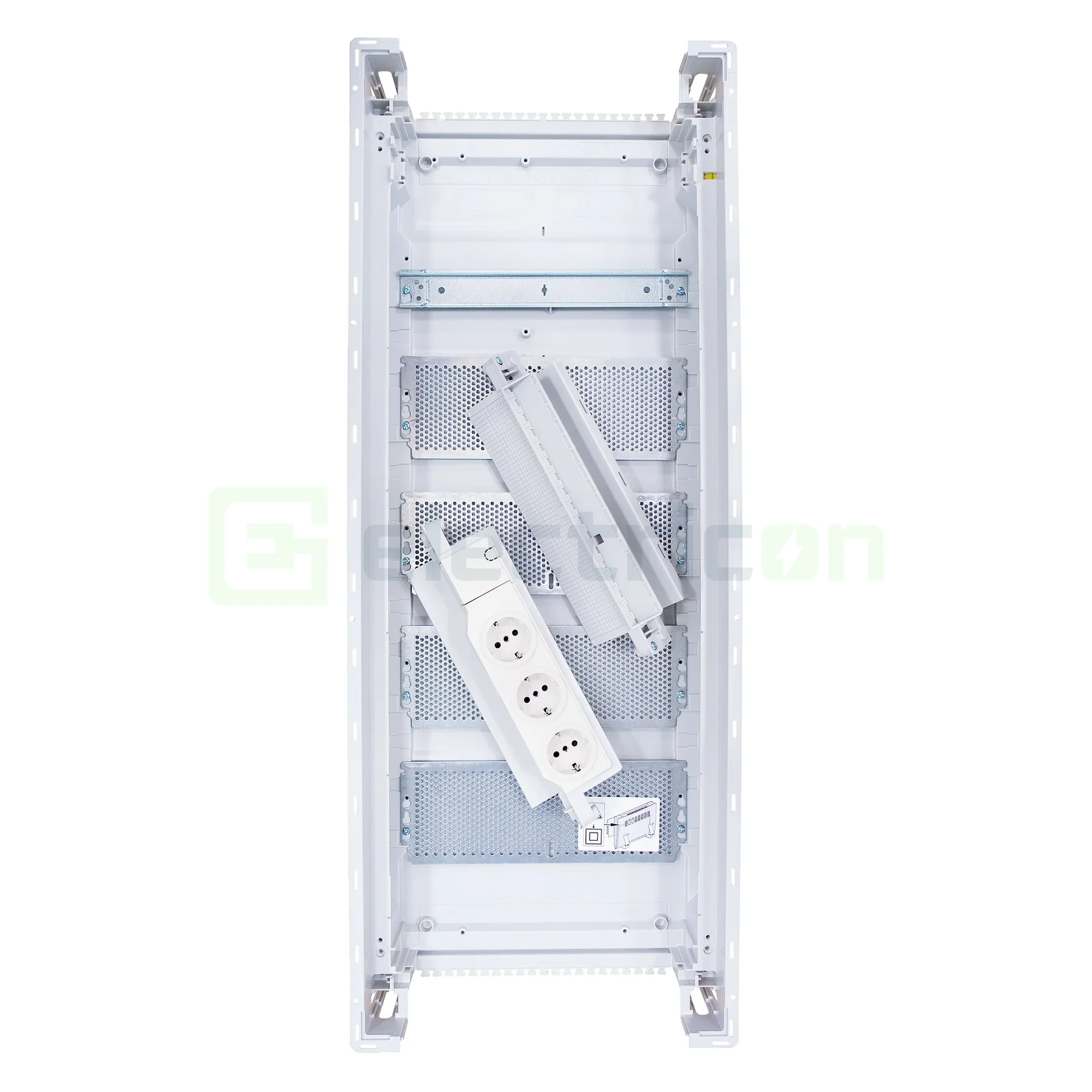 Tablou multimedia, incastrat ,60 module (5x12), ușă albă, IP30, Hager, Volta, VU60NW [6]