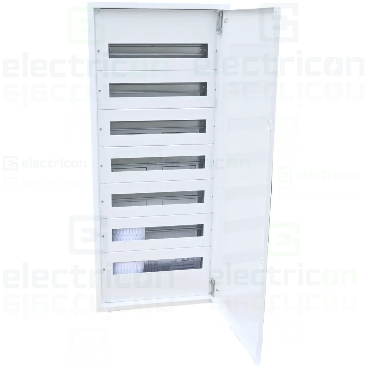 Tablouri de siguranțe electrice - Tablou metalic aparent ETI MBW18-7, 126 module (7x18), pentru distribuție electrică