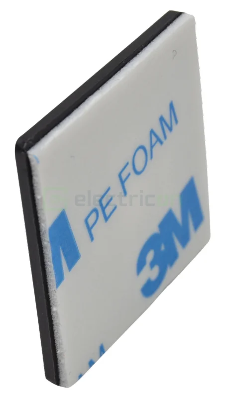 Talpa autodezivă Tracon 19x19 fasete negru [2]