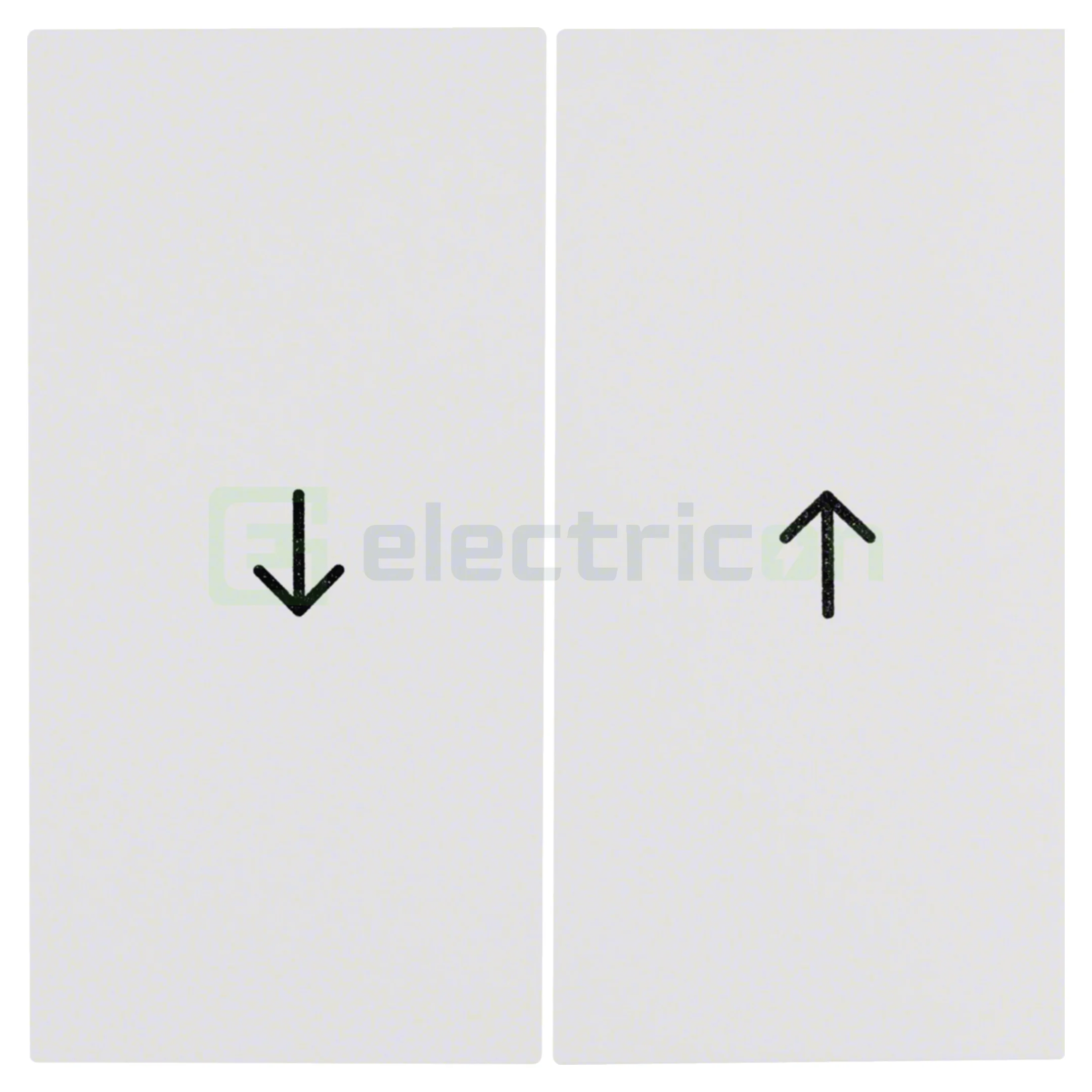 Prize și întrerupătoare - Taste duble, cu săgeți imprimate, alb lucios, Berker, 16258989