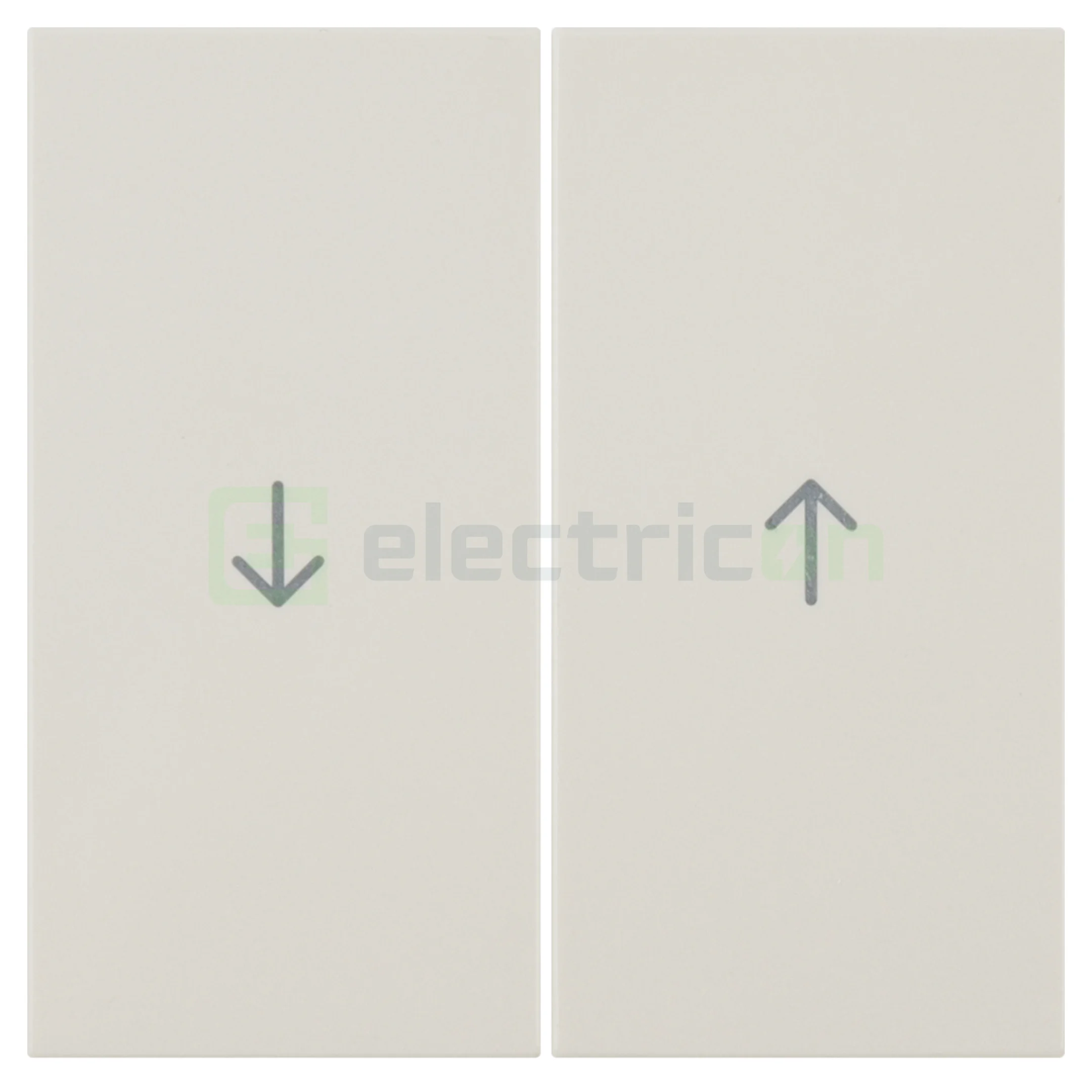 Prize și întrerupătoare - Taste duble, cu săgeți imprimate, bej lucios, Berker, 16258982