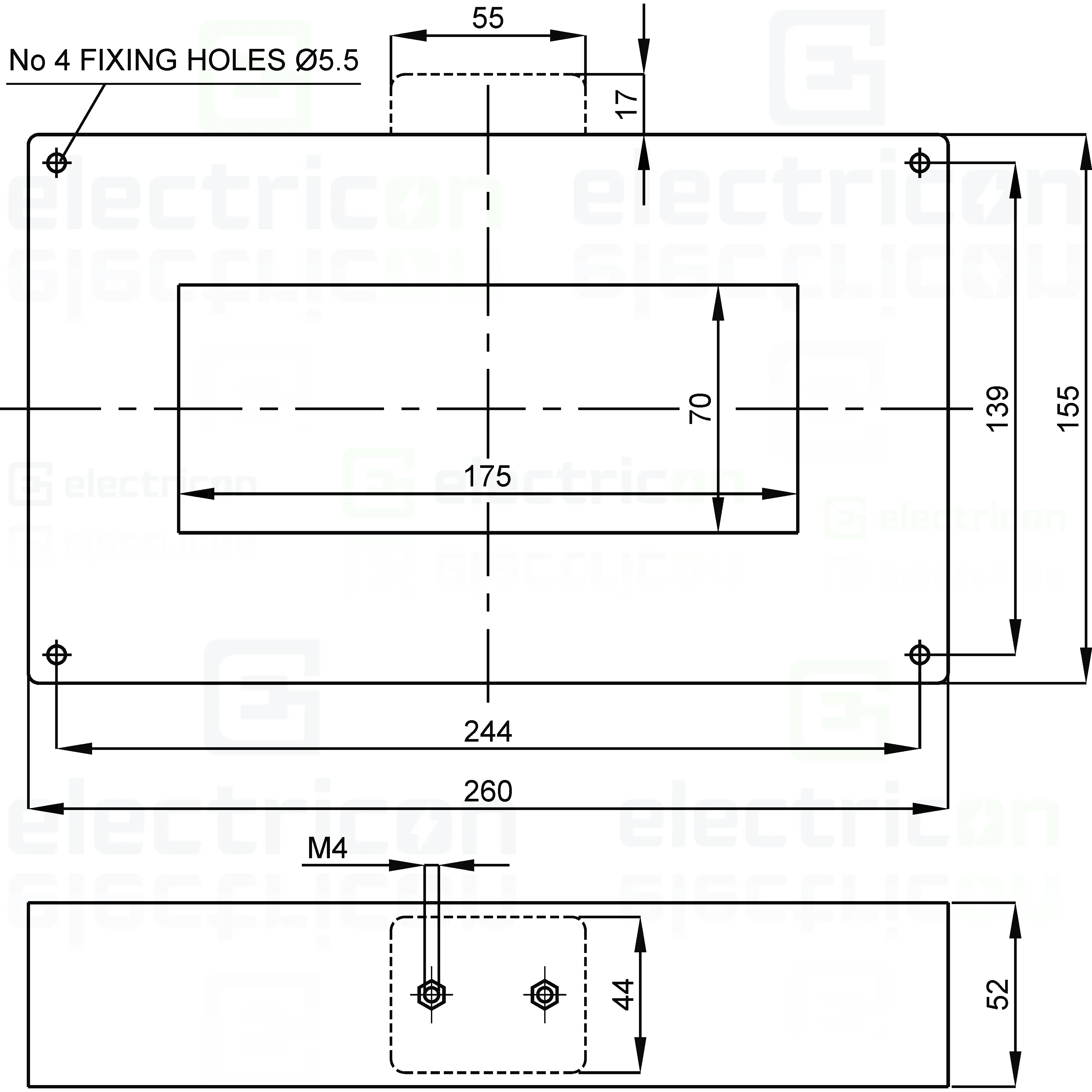 Transformator releu diferențial Schrack BXFIA130, 175x170mm tip A [4]