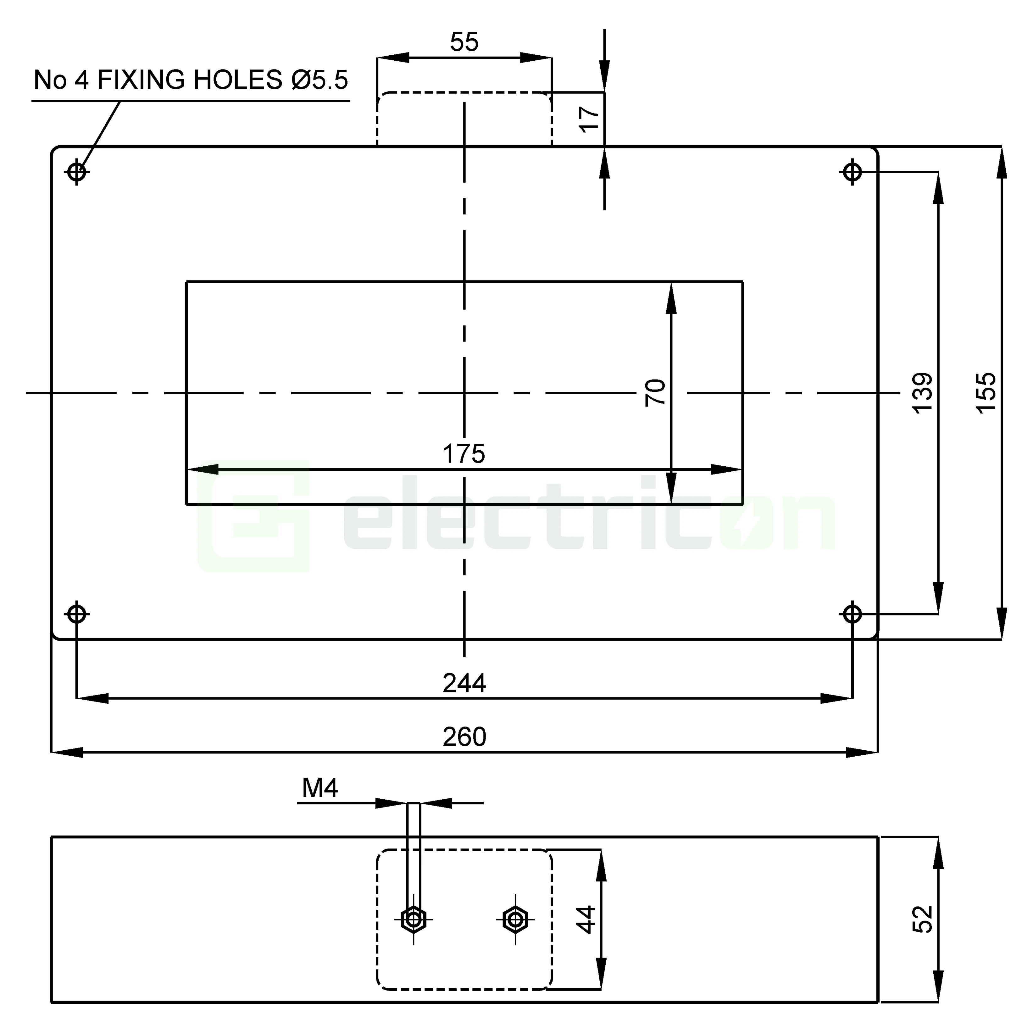 Transformator releu diferențial Schrack BXFIA130, 175x170mm tip A [4]