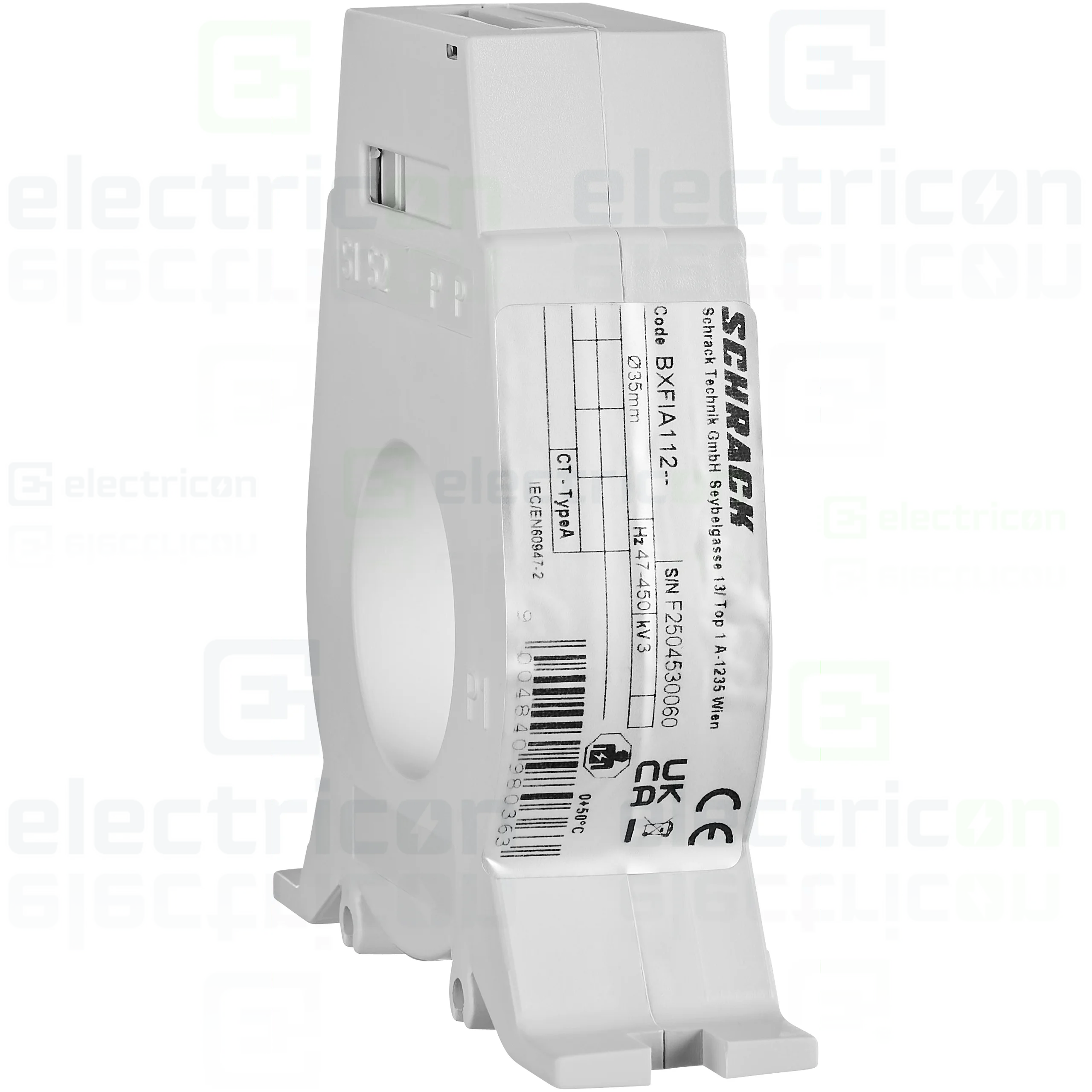 Transformator toroidal Schrack BXFIA112, Ø35mm, tip A, releu diferențial [1]