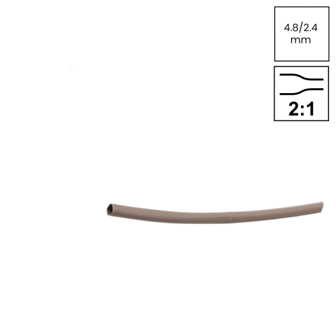 Accesorii electrice - Tub Termocontractabil 2:1, 4.8/2.4mm Maro Tracon ZS048B