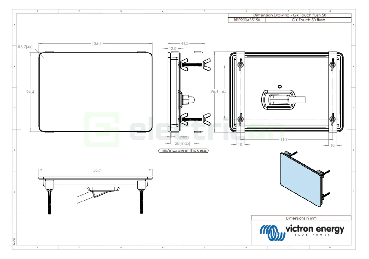 Victron Energy GX Touch 50 flush [3]