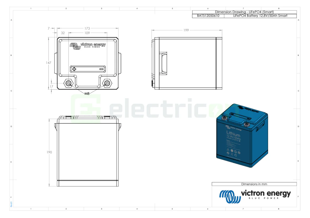 Victron Energy LiFePO4 battery 12,8V 50Ah - Smart [1]