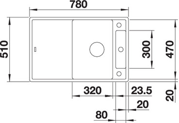 BLANCO AXIA III 45 S ANTRACIT (tocător de lemn inclus) [3]