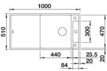 BLANCO AXIA III XL 6 S ANTRACIT (tocător de lemn inclus) [3]