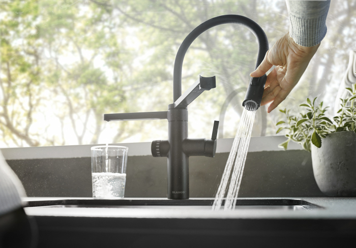 BLANCO EVOL-S PRO Filter negru mat cu cap extractibil cu funcție duș [6]