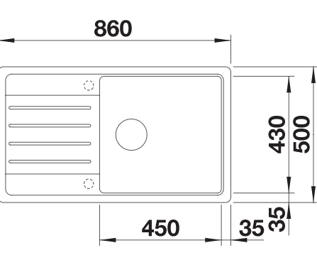 BLANCO LEGRA XL 6 S ANTRACIT [2]