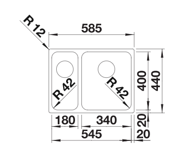 BLANCO SOLIS 340/180-IF [3]