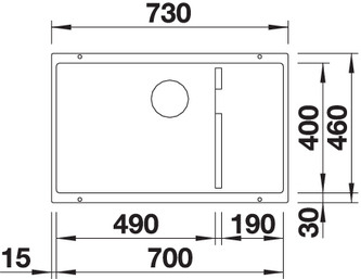 BLANCO SUBLINE 700-U Level ANTRACIT [2]