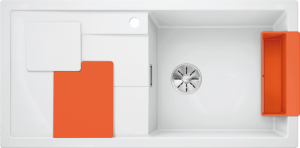 Compozit - BLANCO SITY XL 6 S alb ( cu accesorii orange)