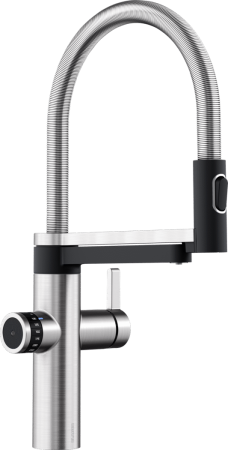 SUPRAFETE METALICE - BLANCO EVOL-S PRO Filter PVD STEEL cu cap extractibil cu funcție duș - Copie