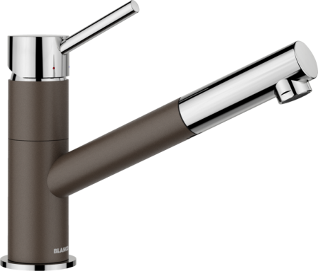 Compozit - BLANCO  KANO-S cafea/crom ( cu furtun extractibil)