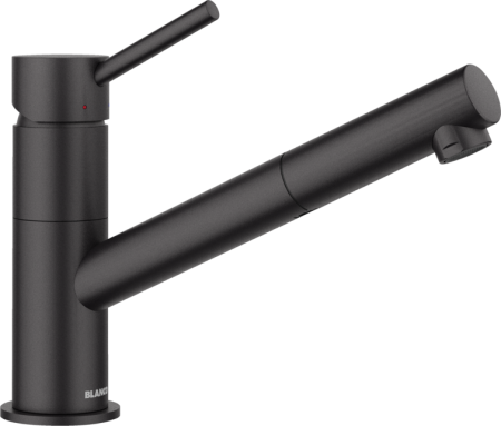 Chiuvete & baterii - BLANCO  KANO-S negru mat ( cu furtun extractibil)