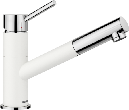 Compozit - BLANCO  KANO-S alb/crom  ( cu furtun extractibil)