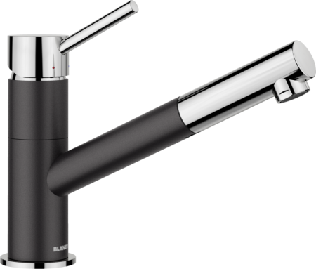 Compozit - BLANCO  KANO-S negru/crom ( cu furtun extractibil)