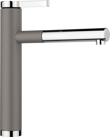 Chiuvete & baterii - BLANCO LINEE-S gri vulcan/crom ( CU CAP EXTRACTIBIL )