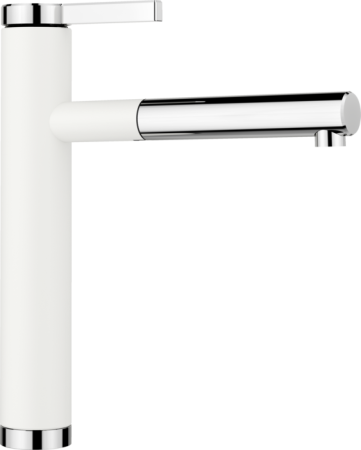 Chiuvete & baterii - BLANCO LINEE-S alb/crom ( CU CAP EXTRACTIBIL )