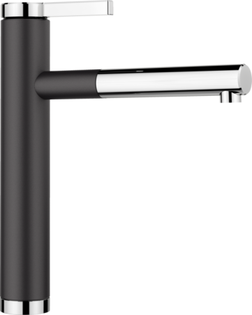 Chiuvete & baterii - BLANCO LINEE-S negru/crom ( CU CAP EXTRACTIBIL )