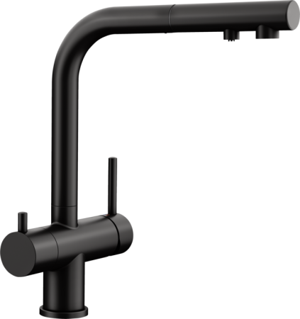 Chiuvete & baterii - FONTAS-S II Filter negru mat ( cu cap extractibil)