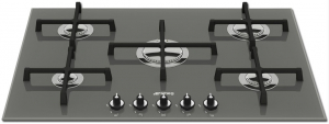 Gaz - SMEG PV175S2  sticla argintie, 72 cm