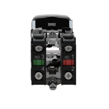 XB4BW73731M5, buton dual, 22mm, NC + NO, roşie/verde, iluminat LED, 230 VAC [2]