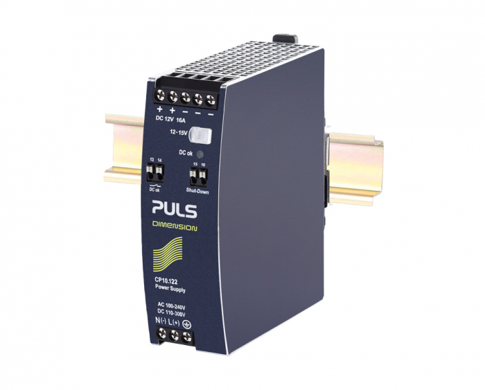 CP10.122, standard Power Supply, Input: AC 100-240V, DC 110-300V, Output: DC 12-15V, 16A, 192W [3]