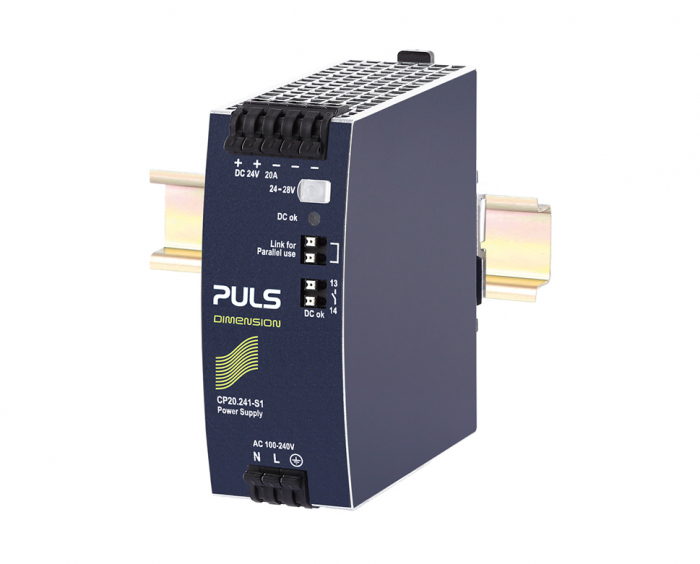 CP20.241-S1, DIN-rail power supplies for 1-phase systems, 24V, 20A, spring-clamp terminals [3]