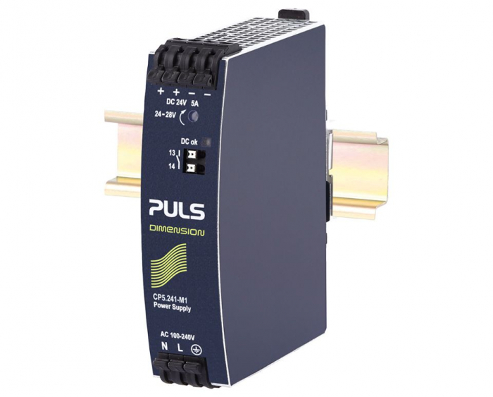 CP5.241-S1, DIN-rail power supplies for 1-phase systems, 24V, 5A, spring clamp terminals [3]
