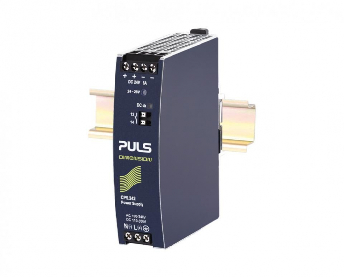 CP5.242, DIN-rail power supplies for 1-phase systems, 24V, 5A, 120W, enhanced DC input [3]