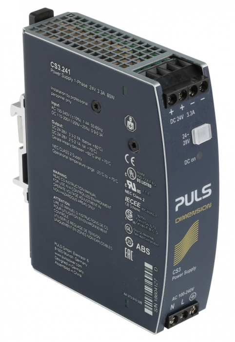 CS3.241, DIN rail power supplies for 1-phase system 24 VDC, 3.3 A [2]