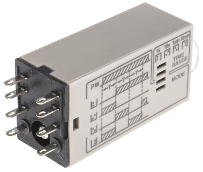 H3YN-2 AC100-120, Timer, 0.1s ÷10 min, Iesire: 250V AC / 5 A, Ualim: 100÷120V AC, soclu, 8 pini [2]
